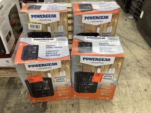 Lot of (4) Powergear Electric Utility Heater - Lot 204