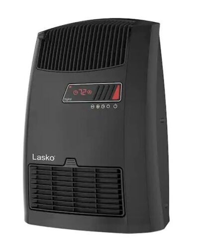Lasko 13 in. 1500-Watt Electric Digital Ceramic Space Heater with Warm Air Motion Technology and 8-Hour Timer  - Lot 251