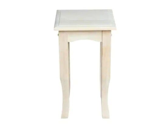 International Concepts Unfinished End Table - Lot 386