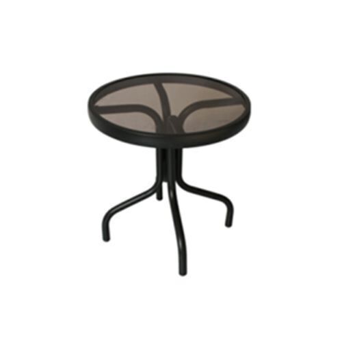 Living Accents Icarus Brown 16" Round Aluminum Side Table - Lot 496