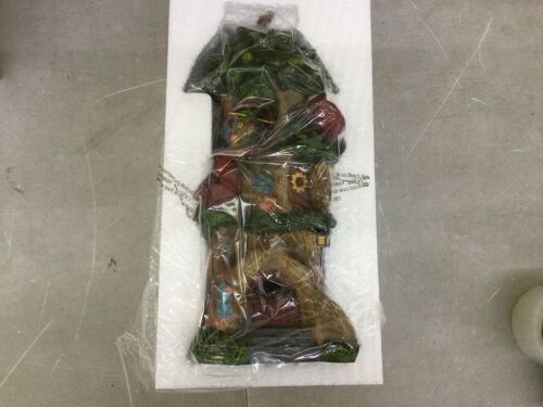 14 in. Resin Fairy House Garden Statue Solar Powered  - Lot 558