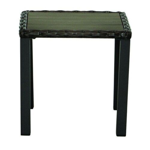 Living Accents Avondale Brown Rectangular PolyWood Side Table - Lot 640