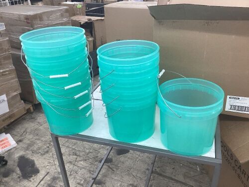 Case of (10) Leaktite 3.5 Gal Plastic Bucket  - Lot 664