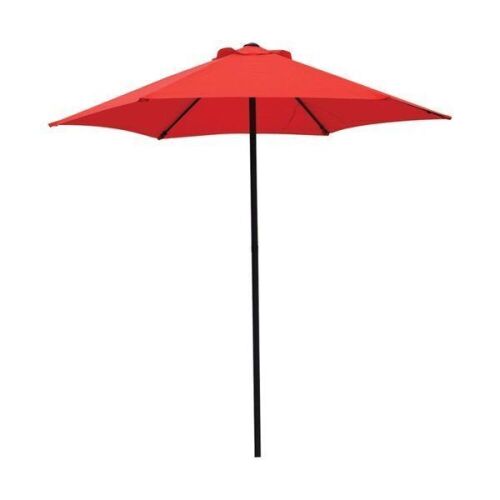 Lot of (2) Living Accents 7.5 ft. Red Market Umbrella - Lot 741