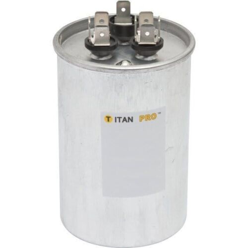 Titan Pro Run Capacitor 40+5 MFD 440/370-Volt Round - Lot 757