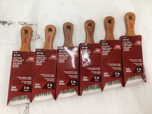 Lot of (6) Ace Better 2" Angle Paint Brush - Lot 539