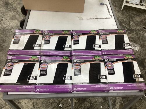 Lot of (8) Gator 80 Grit Drywall Sanding Screen 9" x 11", 25 Pack  - Lot 387
