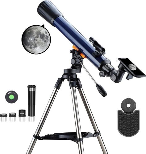 ESSLNB Astronomical Telescope 700x70mm with K4/10/20 Eyepieces and Tripod - Lot 129