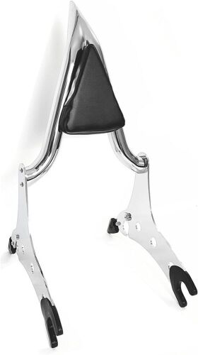 Chrome Detachable Sissy Bar Passenger Backrest Rear Pad for Indian 2014-203 Chieftain Roadmaster Springfield Challenger Chief Dark Horse  - Lot 337