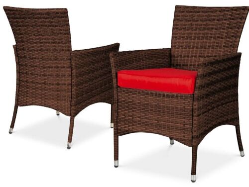 Wicker Patio Dining Chairs, Set of 4 - No Hardware - Lot 61
