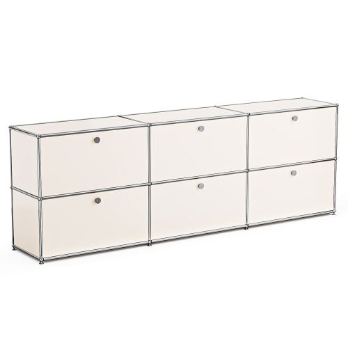 90'' Wide 6-Shelf Credenza Office Storage Cabinet - Lot 47
