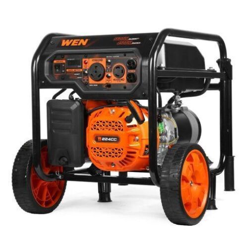 WEN GN5600 5600-Watt Portable Generator, 224cc, Transfer-Switch and RV-Ready - Lot 27