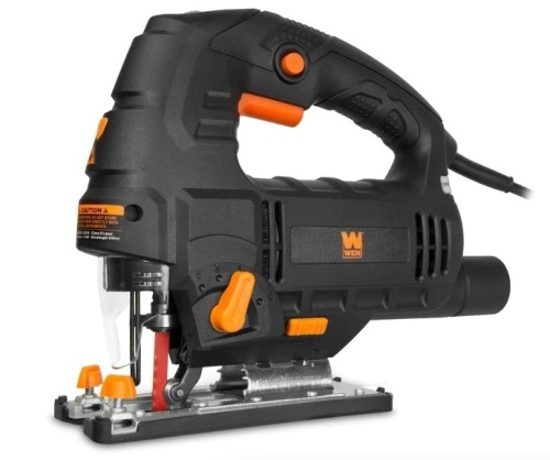 WEN 33606 6.6-Amp Variable Speed Orbital Jig Saw with Laser and LED Light - Lot 130