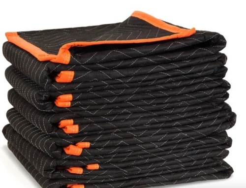 WEN 272406 72-Inch by 40-Inch Heavy Duty Padded Moving Blankets, 6-Pack - Lot 136