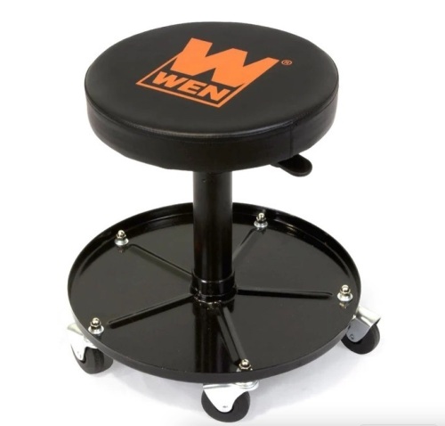 WEN 73012T 300-Pound Capacity Pneumatic Rolling Mechanic Stool - Lot 144
