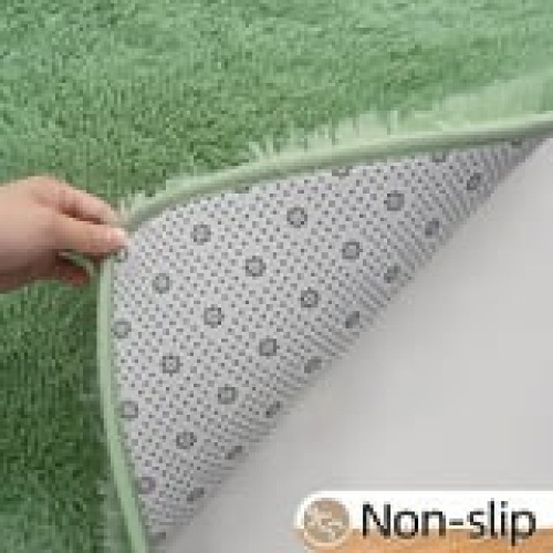 Homore Cute Fluffy Carpet Soft Washable Area Rugs for Kids Girls Bedroom/Nursery Room/ Living Room Decoration, 3' x 5' Light Green - Lot 189
