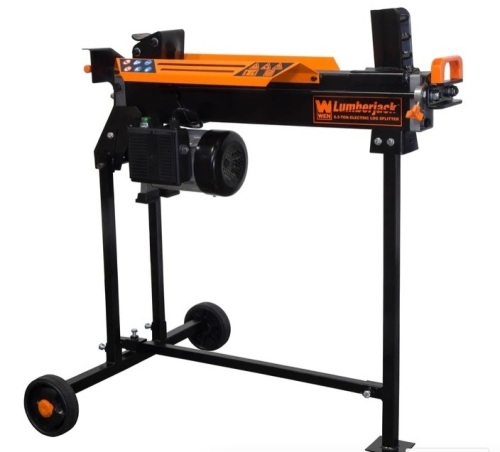 WEN 56208 6.5-Ton Electric Log Splitter with Stand  - Lot 235