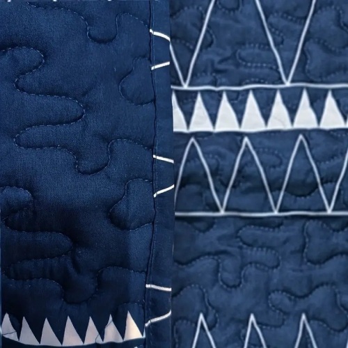 2/3pcs Soft and Breathable Geometric Pattern Microfiber Bedding Set for Bedroom and Dorm Room - Includes 1 Bedspread and 1/2 Pillowcase (without Filler) - Lot 302A