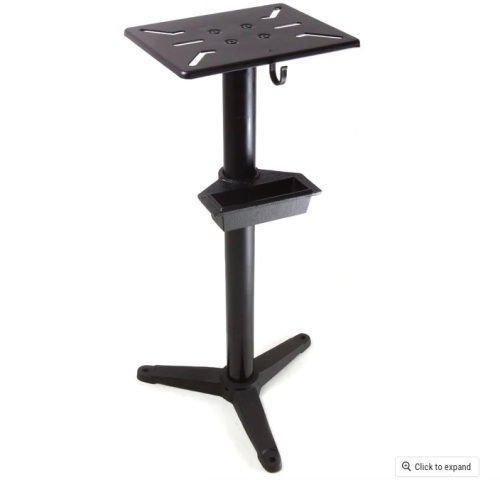 WEN 4288T Cast Iron Bench Grinder Pedestal Stand with Water Pot - Lot 384
