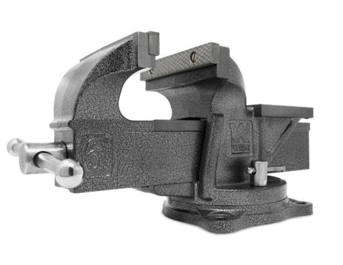 WEN BV456 6-Inch Heavy Duty Cast Iron Bench Vise with Swivel Base - Lot 385