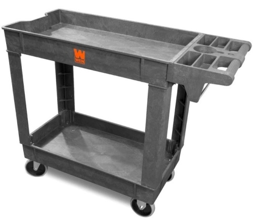 WEN 73009 500-Pound Capacity 40 by 17-Inch Two-Shelf Service Utility Cart - Lot 392