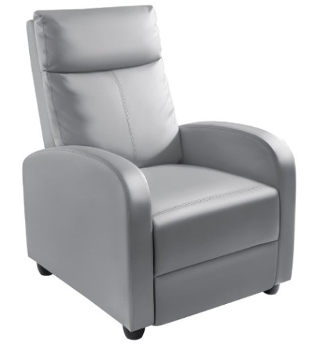 Homall Recliner Chair, Recliner Sofa Faux Leather for Adults, Recliners Home Theater Seating with Lumbar Support, Reclining Sofa Chair for Living Room  - Lot 94
