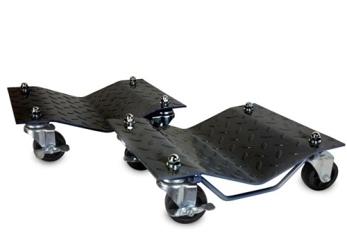 WEN 73017T 3000-Pound Capacity Vehicle Dollies with Brakes, Two Pack - Lot 404