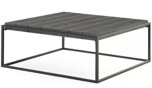 Tekoa 48 in. Walnut Large Square Wood Coffee Table $463.84 - Lot 96