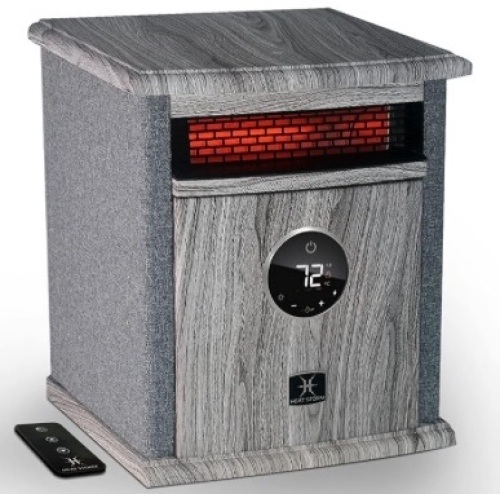 Heat Storm HS-1500-ILODG Cabinet Heater, 15" H x 13.5" W x 11" D, Gray - Lot 364
