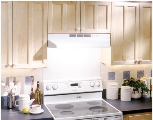 Broan 30" Wide Steel Non Ducted Under Cabinet Range Hood with Charcoal Filter and Axial Fan from the Economy Collection  - Lot 379