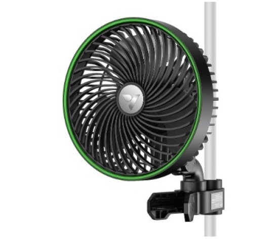 VIVOSUN AeroWave E6 Grow Tent Fan 6”, EC Motor, Smart Wifi Control, US Patented Auto Oscillating Clip fan, Weatherproof IP-54, Strong Airflow but Quiet for Hydroponic Ventilation Circulation - Lot 430