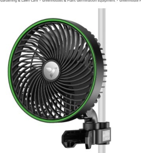 VIVOSUN AeroWave E6 Grow Tent Fan 6”, EC Motor, Smart Wifi Control, US Patented Auto Oscillating Clip fan, Weatherproof IP-54, Strong Airflow but Quiet for Hydroponic Ventilation Circulation - Lot 431