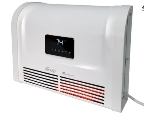 Mr. Heater 1500W Wall Mount Smart Home Electric Heater, White, Medium - Lot 433