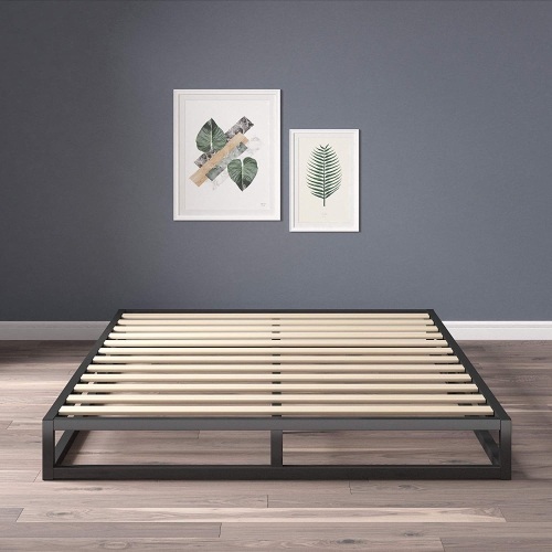 Zinus Metal Platform Bed Frame w/ Wooden Slats, Queen, May be Missing Hardware - Lot 368