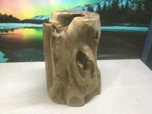 Teak Reclaimed Stump Style Table, Base Only / No Top - Lot 552