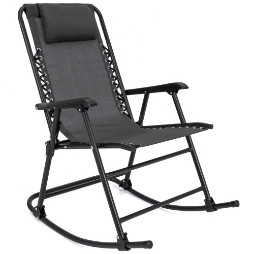 Foldable Zero Gravity Patio Rocking Lounge Chair - Lot 767