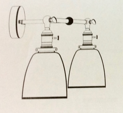 12" 2-Light Sconce - Lot 902