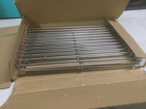 Stainless Steel Wire Cooking Grid Replacement, 16 7/8" x 9 5/16" - Lot 924