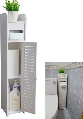 Bathroom Storage Corner Floor Cabinet - Lot 1025