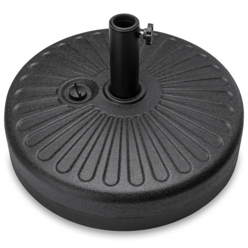 Plastic Patio Umbrella Base Pole Holder Accessory w/ Adjustable Knob - Lot 1069