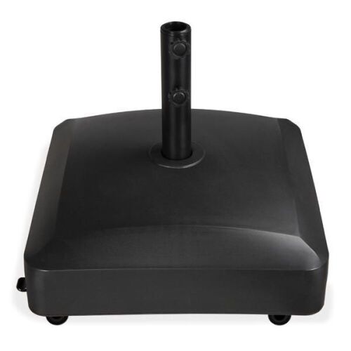 Fillable Mobile Umbrella Base Stand w/ 4 Wheels, 2 Locks, 123lb Capacity - Lot 1108