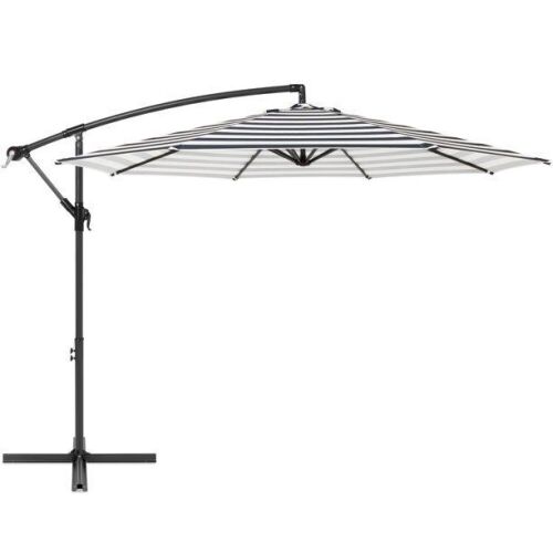 10ft Offset Hanging Outdoor Market Patio Umbrella w/ Easy Tilt Adjustment  - Lot 565