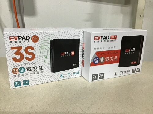 Lot of (2) EVPAD 3S Smart TV Boxes  - Lot 536