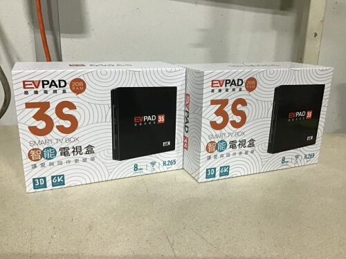 Lot of (2) EVPAD 3S Smart TV Boxes - Lot 1015