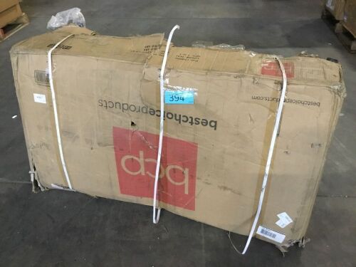 Hanging Curved Chaise Lounge Chair w/ Built-In Pillow, Removable Canopy - Lot 394