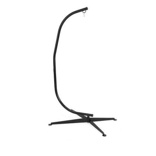 Curved Hanging Hammock C-Stand w/ Steel Frame, Weather-Resistant Finish - Lot 833