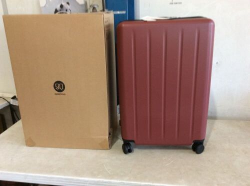 NINETYGO 28" Red Hardside Carry On Luggage with Spinner Wheels - Lot 1356