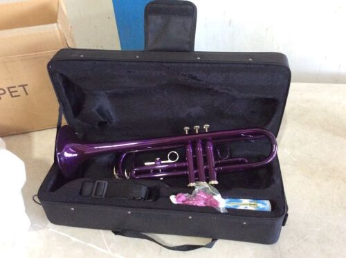 Purple Trumpet with Case  - Lot 83