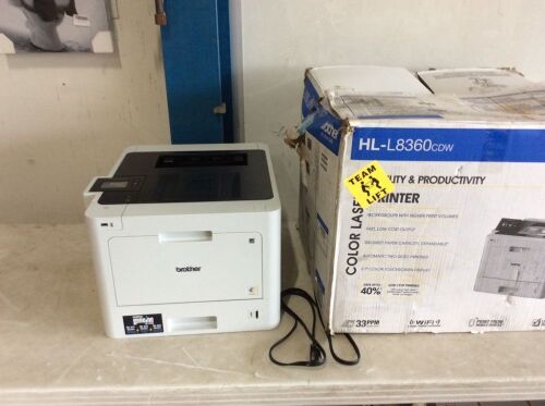 Brother Business Color Laser Printer, HL-L8360CDW, Wireless Networking, Automatic Duplex Printing - Lot 270