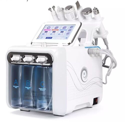 6-in-1 Hydra Facial Machine Skin Diamond Dermabrasion Water Oxygen Jet Peel Vacuum Face Cleaning Hydro Beauty Device - Lot 73